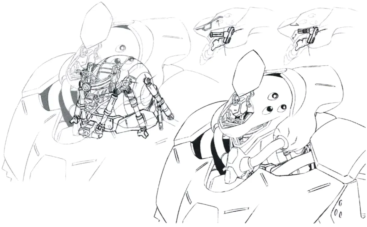 Me02R-Fc Messer Type-F Naked (Commander Type) hatch